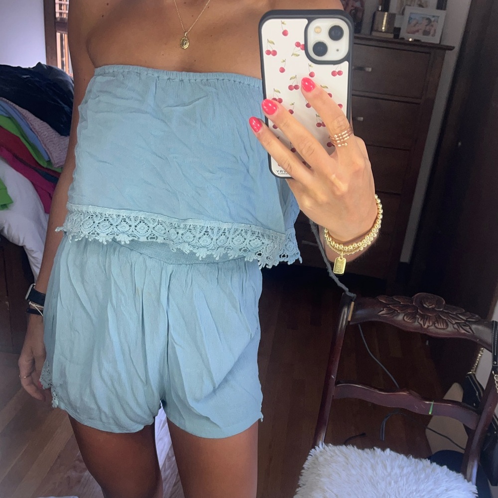 Blue romper